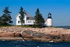 Winter Harbor Light in Maine's Acadia Region